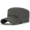 Berretto militare da uomo grigio scuro con ricamo Since 1941 - Regolabile (56-60cm) / Stile 12 - Verde Militare