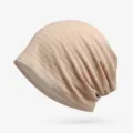 Berretto beige traspirante a coste da donna, perfetto per il tempo libero e le attività all'aperto - Taglia Unica (Elasticizzata) / A Strisce / Beige
