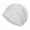 Bonnet slouchy en coton gris clair pour hommes et femmes, style d'été respirant - Taille unique / Gris Beige