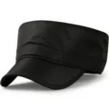 Breathable black mesh cadet hat for men featuring subtle honeycomb pattern texture - Standard Size (56-59cm) / Honeycomb Quick-dry Style / Black