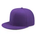 Gorra snapback hip hop morada profesional de ala plana para moda callejera unisex - Talla Adulto (56-60cm) / Púrpura