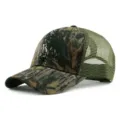 Casquette de camionneur en maille camouflage avec dos vert respirant pour la protection solaire - 56-59cm (Réglable) / Camouflage Style 2