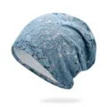 Elegante berretto in pizzo floreale azzurro traspirante da donna per la primavera - Taglia unica / Stile 13 / Blu