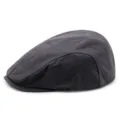 Klassische dunkelgraue Baumwoll-Schiebermütze für Herren und Damen mit kurzem Schirm - Einheitsgröße 56-58cm / Dunkelgrau