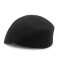 Boina clásica de lana negra para mujer con elegante silueta estilo azafata - Talla única / Negro