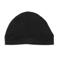Solid black breathable bboy hip-hop skull cap beanie designed for street dance and casual wear - One Size / Black