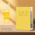 Carnet de notes A6 jaune pour planificateur quotidien 365 jours avec 400 pages - Taille A6 / Jaune
