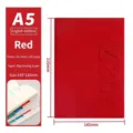 Agenda 2027 inglés rojo A5 para gestión del tiempo con una cubierta grabada - Versión en Inglés Estilo 3D 2027 / Rojo