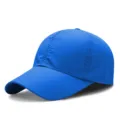 Breathable blue quick-dry baseball cap with perforated fabric for sun protection - Plain Style / Royal Blue