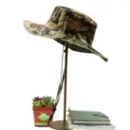 Men's outdoor camouflage bucket hat for sun protection and fishing, wide brim design - Camouflage No.1 Style