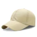 Berretto da baseball traspirante ad asciugatura rapida kaki con fori di ventilazione - Stile Semplice / Kaki
