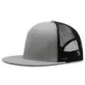 Casquette de camionneur classique en mesh gris et noir avec bord plat pour le style hip hop - Réglable (56-60cm) / Chapeau Gris Maille Noire