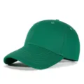 Berretto da baseball verde semplice regolabile classico con visiera curva per esterni - Verde scuro