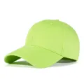 Berretto da baseball verde lime tinta unita per protezione solare dal design minimalista elegante - Verde Salice
