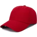 Berretto da baseball rosso ad asciugatura rapida traspirante per sport e sole estivo - Regolabile (Adatto per circonferenza testa 56-59cm) / Stile Semplice / Rosso