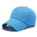 Cappellino da baseball azzurro traspirante ad asciugatura rapida per sport all'aperto - Regolabile (Adatto per circonferenza testa 56-59cm) / Stile Semplice / Celeste