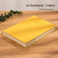 Gelbes A4-Notizbuch mit hochwertigem Soft-Leder-Einband für professionelle Büroanwendung - A4 Größe / 215x288mm / Gelb