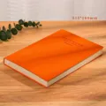 Oranger A4 Softleder-Notizbuch mit linierten Seiten für das Geschäft - Orange