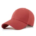 Cappellino da baseball regolabile rosso mattone tinta unita per protezione solare e casual. - Rosso Ruggine