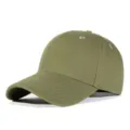 Berretto da baseball classico verde oliva con cinturino regolabile per la protezione solare - Verde oliva