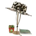 Mens outdoor camouflage sun hat with wide brim and adjustable chin strap for fishing - Camouflage No.13 Style