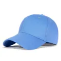 Berretto da baseball classico in cotone azzurro con protezione solare per esterno - Celeste