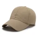 Cappellino da baseball kaki traspirante ad asciugatura rapida per sport all'aperto - Regolabile (56-59cm) / Stile Semplice / Beige scuro