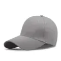 Cappello da baseball classico in cotone grigio per uomo e donna protezione solare - Grigio chiaro