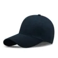 Berretto da baseball classico in cotone blu navy con cinturino regolabile e visiera - Blu scuro