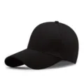 Cappellino da baseball nero classico per protezione solare e stile casual elegante. - Nero