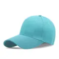 Berretto da baseball turchese tinta unita per uomo e donna, cappello parasole regolabile outdoor - Blu lago
