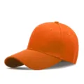 Berretto da baseball classico arancione brillante a tinta unita per protezione solare all'aperto - Arancione