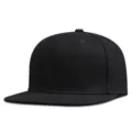 Gorra clásica de hip-hop en mezcla de lana negra con visera plana para el frío invierno - 58cm / Liso-Negro