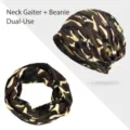 Gorro y braga de cuello de camuflaje versátiles para actividades al aire libre d'invierno. - Camuflaje de Jungla Clásico (Estilo 9) / Forro de Algodón - Talla Única