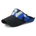 Outdoor blue camouflage sun visor hat with polka dot brim for sports and hiking activities - Adjustable (Fits 56-59cm Head Circumference) / Color 1