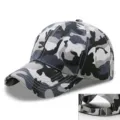 Verstelbare grijze camouflage honkbalpet met metalen gesp voor buitenactiviteiten - Verstelbaar (56-59cm) / Grijs Camouflage (Nieuwe Stijl)