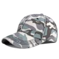 Cappellino da baseball mimetico blu e grigio per protezione solare all'aperto e tempo libero - Regolabile (56-59cm) / Mimetico Grigio-Blu