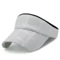 Elegante visera de encaje blanco para mujer con protección solar transpirable para exterior - 55-59cm / Estilo 4 - Blanco Crema