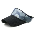 Camo and polka dot outdoor sun visor hat for running, hiking and tennis sports - Adjustable (Fits 56-59cm Head Circumference) / Color 5