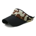 Outdoor sports sun visor hat featuring camouflage print and black polka dot pattern - Adjustable (Fits 56-59cm Head Circumference) / Color 3