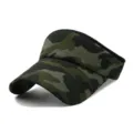 Outdoor camouflage sun visor hat for men and women featuring a green forest pattern - Adjustable (56-59cm) / Camouflage Style No.8
