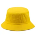 Minimalist bright yellow unisex bucket hat for sun protection and outdoor activities - Yellow
