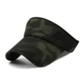 Adjustable camouflage pattern empty top sun visor hat for outdoor running and hiking - Adjustable (56-59cm) / Camouflage Style No.9