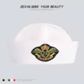 Weiße Matrosenmütze für Erwachsene und Kinder Bühnenperformance Uniform Marine Mütze - Adler-Patch