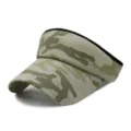 Camouflage sun visor cap for outdoor activities with adjustable open top design. - Adjustable (56-59cm) / Camouflage Style No.11