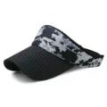 Breathable camouflage and polka dot sun visor hat with empty top for outdoor sports - Adjustable (Fits 56-59cm Head Circumference) / Color 7