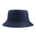 Dark navy blue cotton oversized bucket hat for men and women, wide brim sun protection - Extra Large XL-62cm Head Circumference / Dark Blue