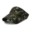 Camouflage print sun visor empty top hat for outdoor hiking and travel - Adjustable (56-59cm) / Camouflage Style No.16