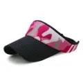 Pink camouflage and polka dot pattern sun visor hat for outdoor running and golf - Adjustable (Fits 56-59cm Head Circumference) / Color 16