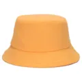 Vibrant orange cotton bucket hat for sun protection with a minimalist outdoor design - Orange